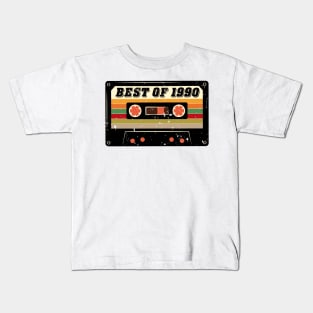 Best Of 1990 30th Birthday Gifts Cassette Tape Vintage Kids T-Shirt